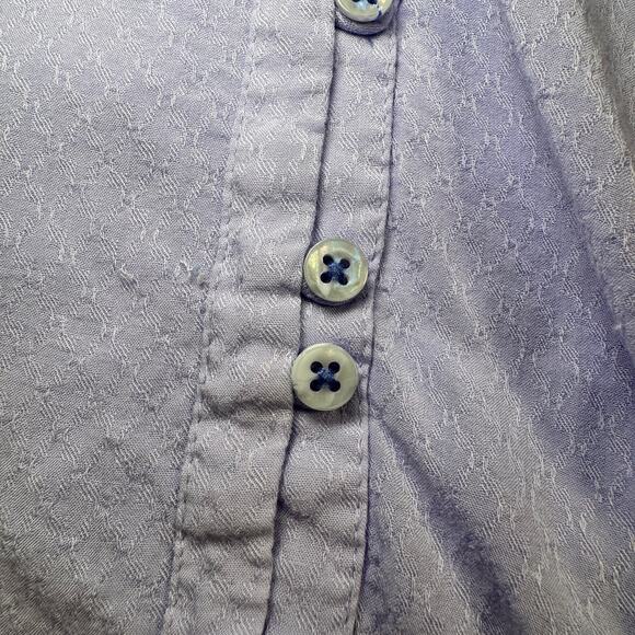 Maeve Pintuck Button Blouse Lavender Women’s 6 Peasant Cottagecore Puff Boho - Picture 13 of 16